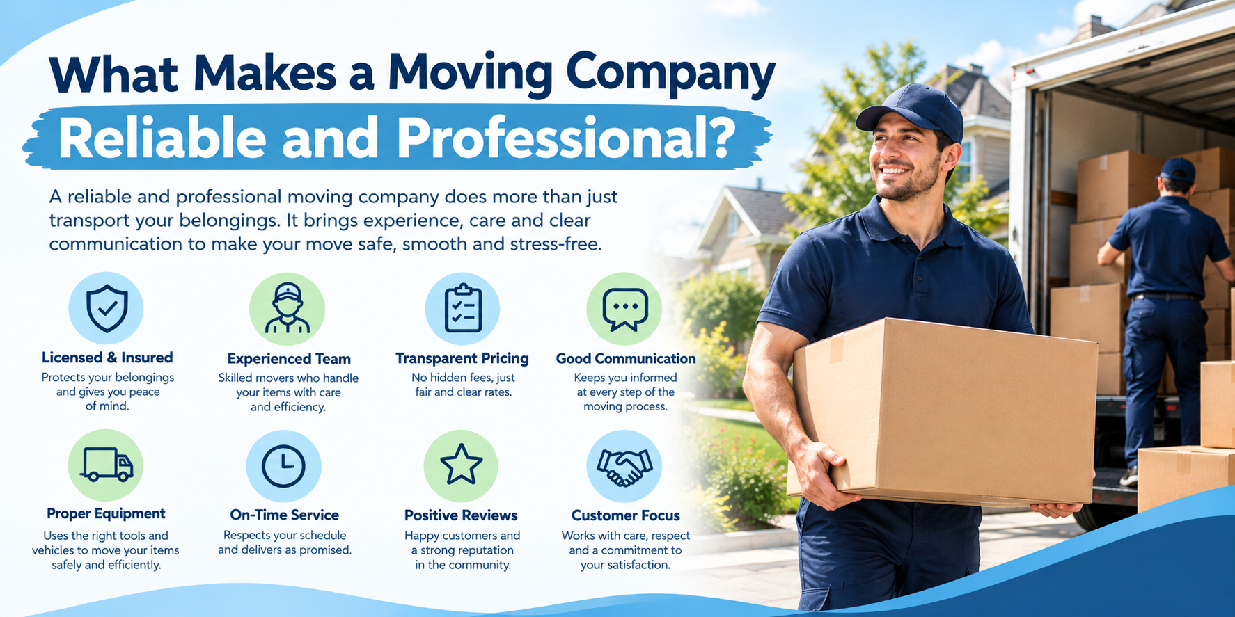 What Makes a Moving Company Reliable and Professional?